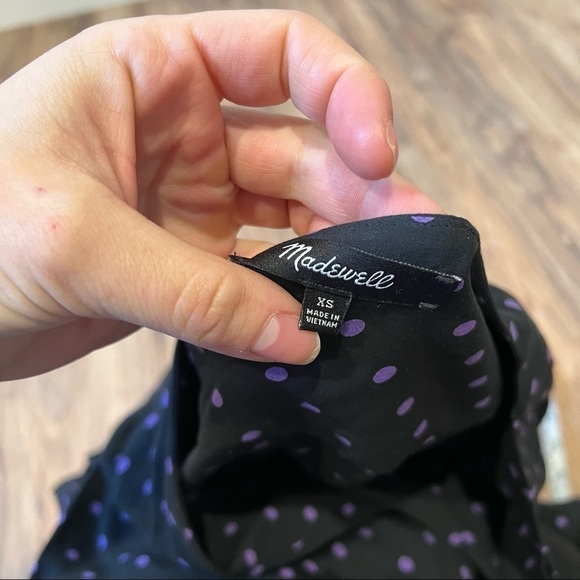 Madewell Faux-Wrap Midi Dress in Polka Dot - Picture 10 of 16